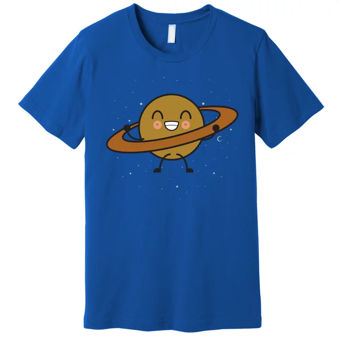 Saturn Hula Hoop Space Cute Premium T-Shirt