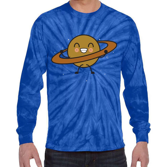 Saturn Hula Hoop Space Cute Tie-Dye Long Sleeve Shirt