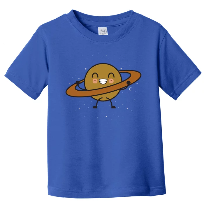 Saturn Hula Hoop Space Cute Toddler T-Shirt