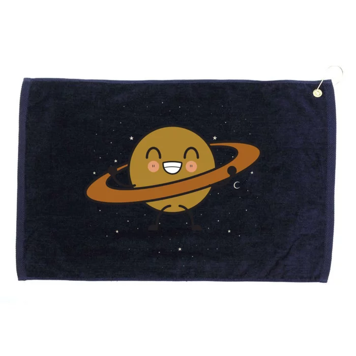 Saturn Hula Hoop Space Cute Grommeted Golf Towel