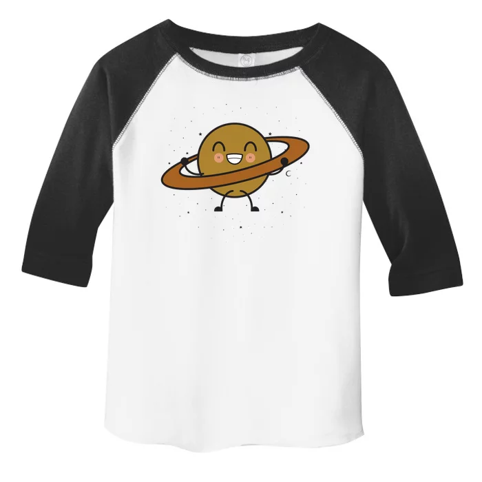 Saturn Hula Hoop Space Cute Toddler Fine Jersey T-Shirt