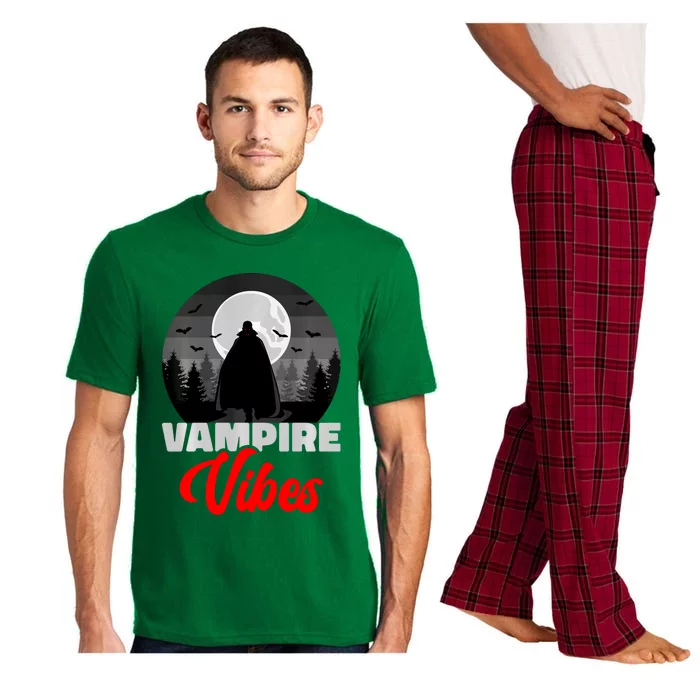 Spooky Happy Halloween Horror Creepy Halloween Costume Vampire Vibes Pajama Set