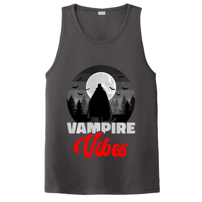 Spooky Happy Halloween Horror Creepy Halloween Costume Vampire Vibes Performance Tank