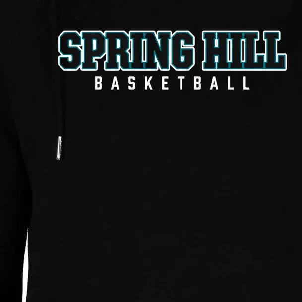 Spring Hill High School Basketball Womens Funnel Neck Pullover Hood