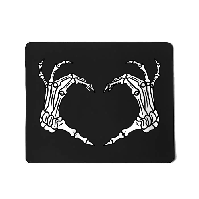 Skeleton Heart Hands Lazy DIY Halloween Costume Cool Bones Mousepad