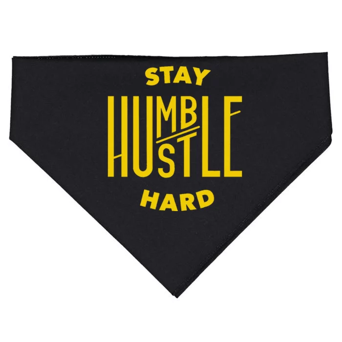 Stay Humble Hustle Hard USA-Made Doggie Bandana