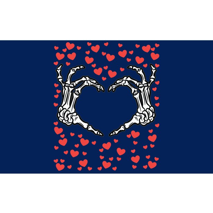 Skeleton Hand Heart Valentines Day Funny Bones Love Bumper Sticker