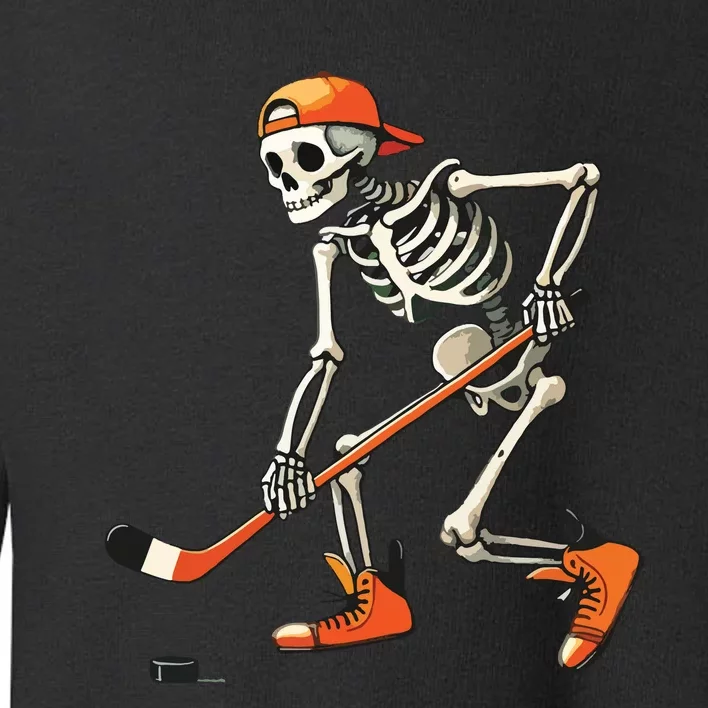 Skeleton Hockey Halloween Costume Sport Toddler Sweatshirt