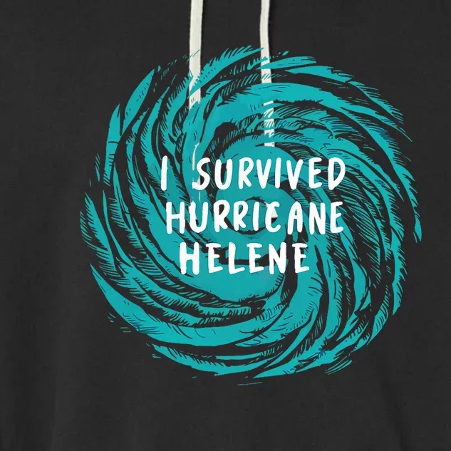 Survived Hurricane Helene 2024 Florida Garment-Dyed Fleece Hoodie