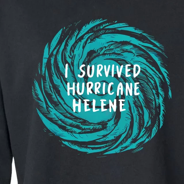 Survived Hurricane Helene 2024 Florida Cropped Pullover Crew