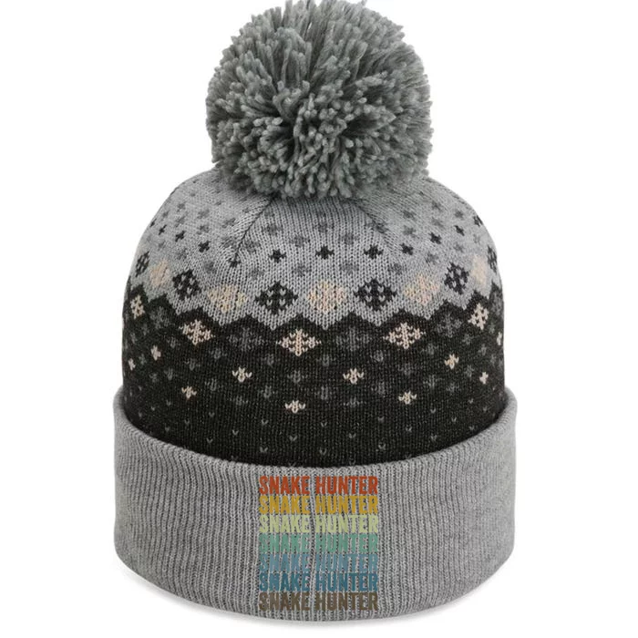 Snake Hunter Hunting Reptile The Baniff Cuffed Pom Beanie