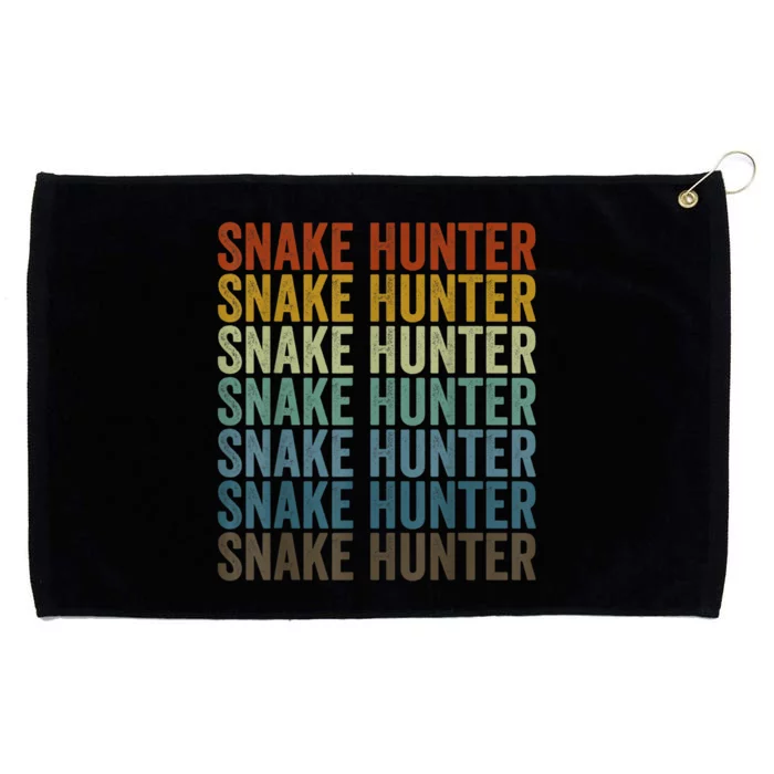 Snake Hunter Hunting Reptile Grommeted Golf Towel