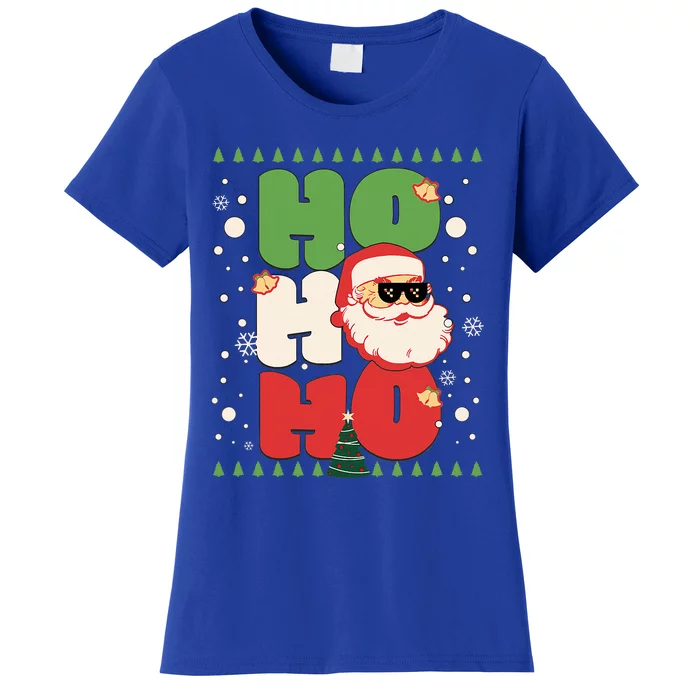 Santa HO HO HO Christmas Funny Santa Women's T-Shirt