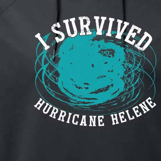 Survived Hurricane Helene 2024 Florida Performance Fleece Hoodie