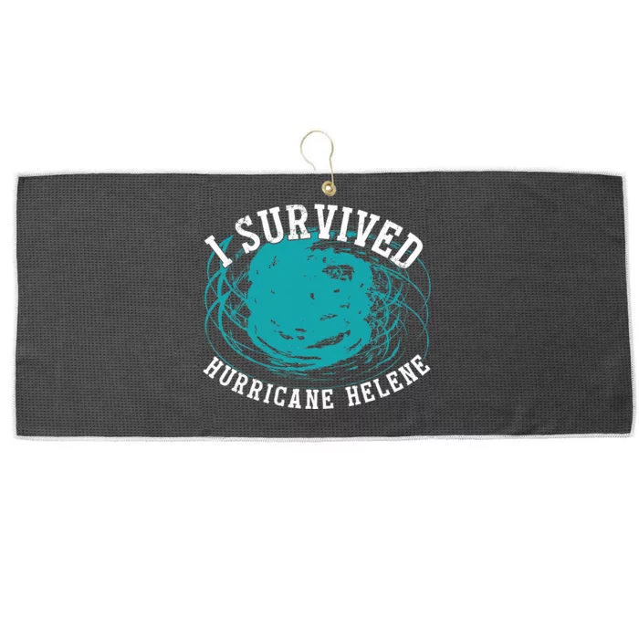 Survived Hurricane Helene 2024 Florida Large Microfiber Waffle Golf Towel