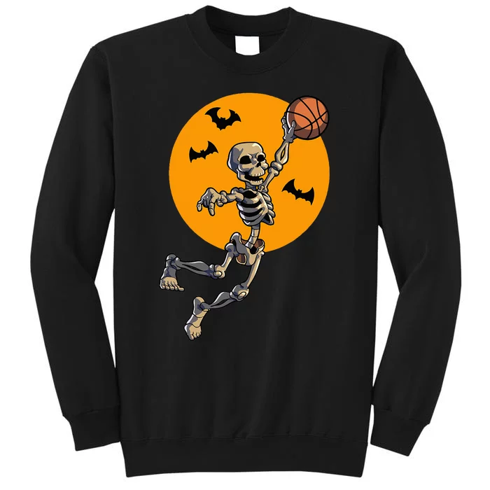 Spooky Hoops Halloween Basketball Costume Tall Sweatshirt