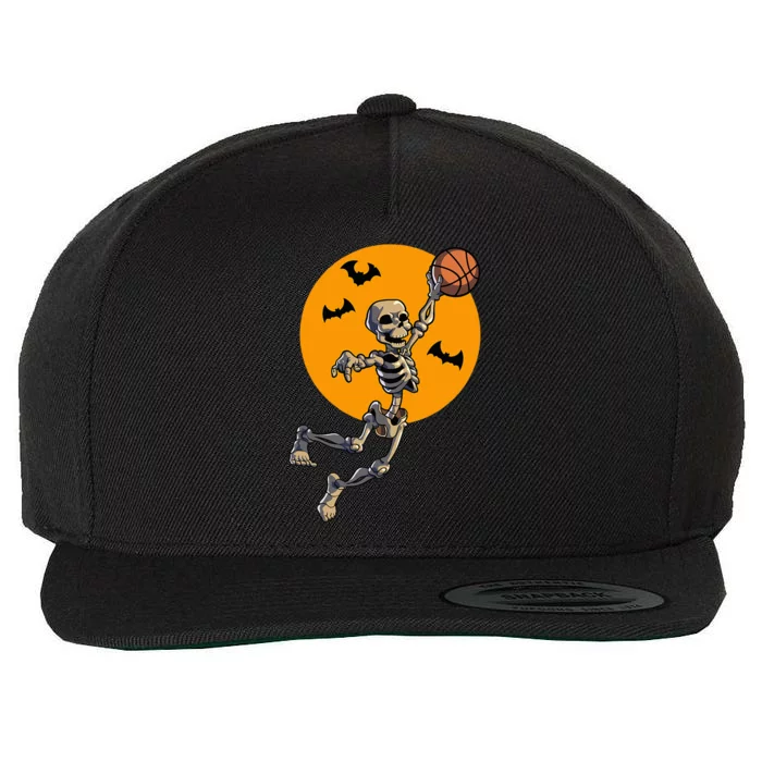 Spooky Hoops Halloween Basketball Costume Wool Snapback Cap