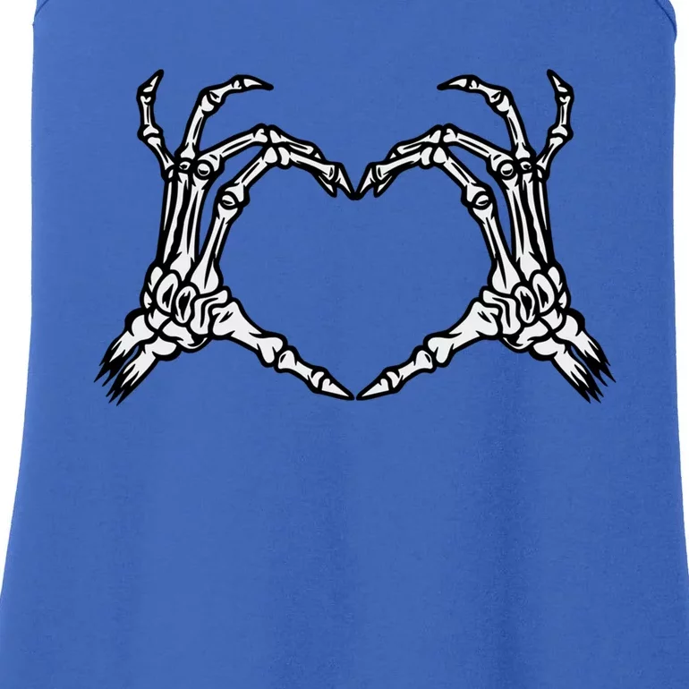 Skeleton Hand Heart Spooky Halloween Costume Trick Or Treat Cool Gift Ladies Essential Tank