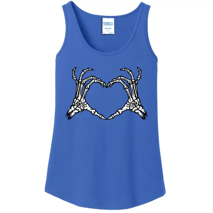 Skeleton Hand Heart Spooky Halloween Costume Trick Or Treat Cool Gift Ladies Essential Tank