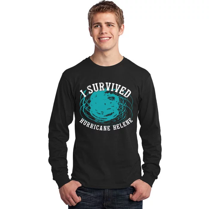 Survived Hurricane Helene 2024 Florida Meme Tall Long Sleeve T-Shirt