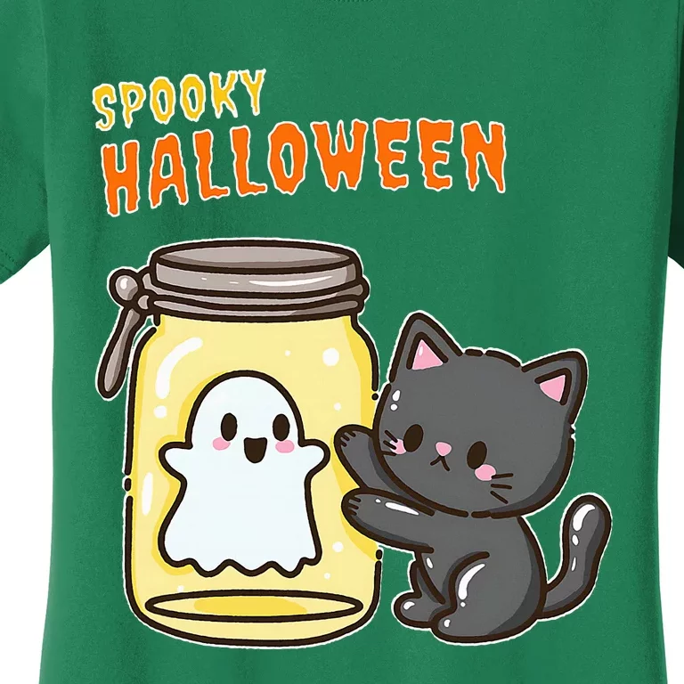 Spooky Happy Halloween Cat Women's T-Shirt