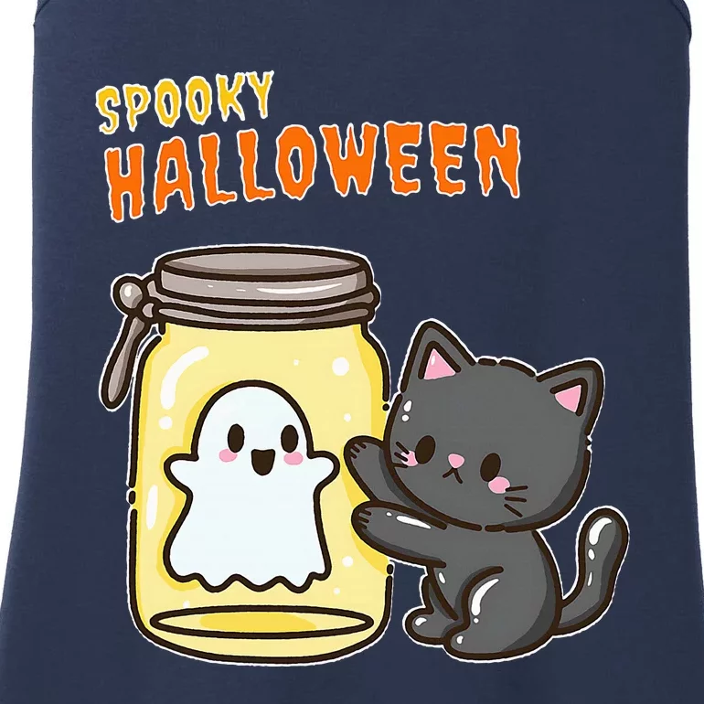 Spooky Happy Halloween Cat Ladies Essential Tank