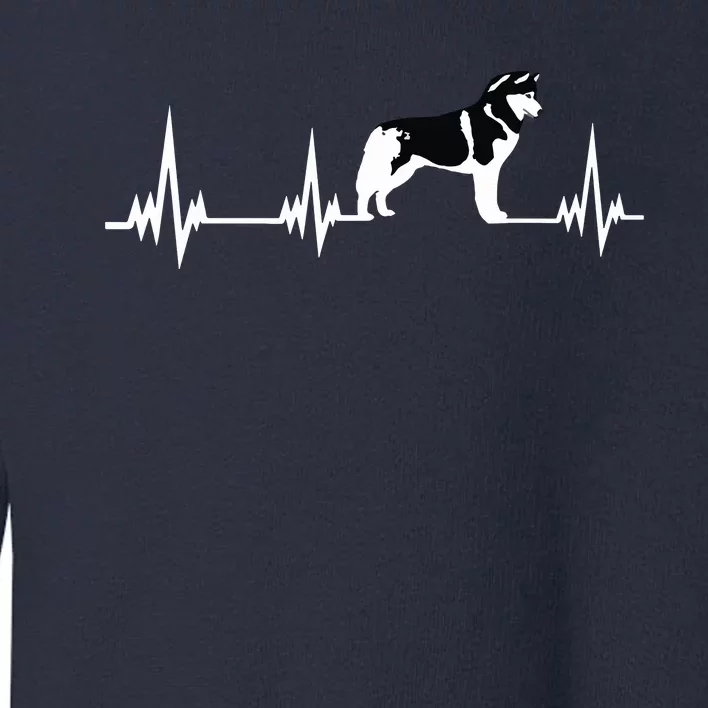 Siberian Husky Heartbeat Gift For Men Women Boy Girl Toddler Sweatshirt