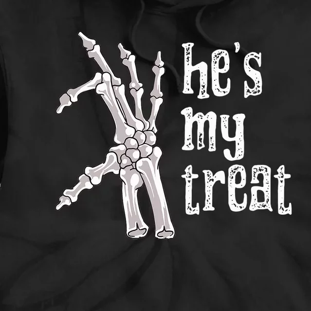 Skeleton Heart Halloween Matching Couples His And Hers Pjs Tie Dye Hoodie