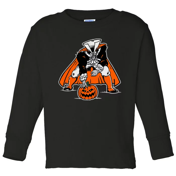 Stance Headless Horseman Pumpkin Halloween Toddler Long Sleeve Shirt