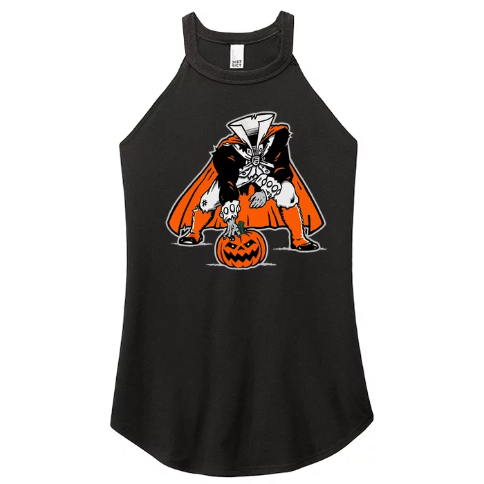 Stance Headless Horseman Pumpkin Halloween Women’s Perfect Tri Rocker Tank