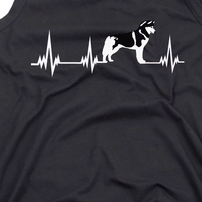 Siberian Husky heartbeat Tank Top