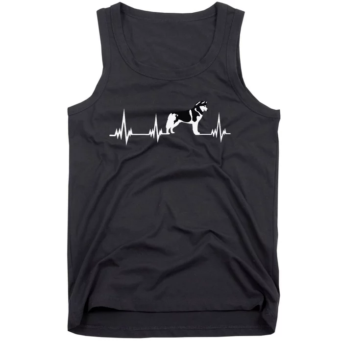 Siberian Husky heartbeat Tank Top