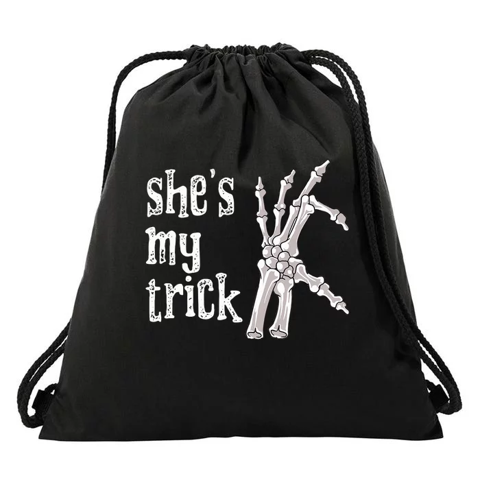 Skeleton Heart Halloween Matching Couples Drawstring Bag