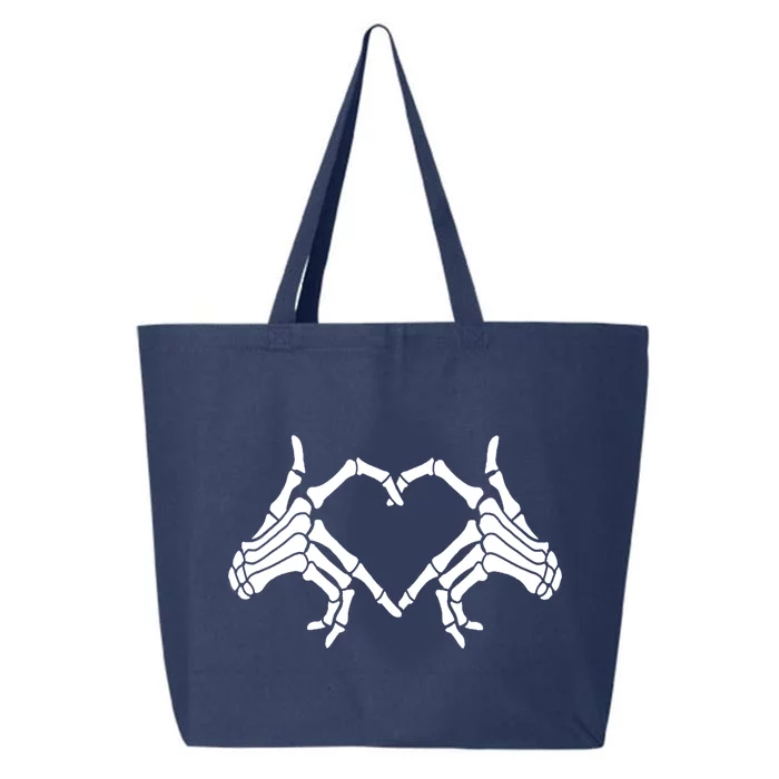 Skeleton Hands Heart Sign Halloween Meaningful Gift 25L Jumbo Tote