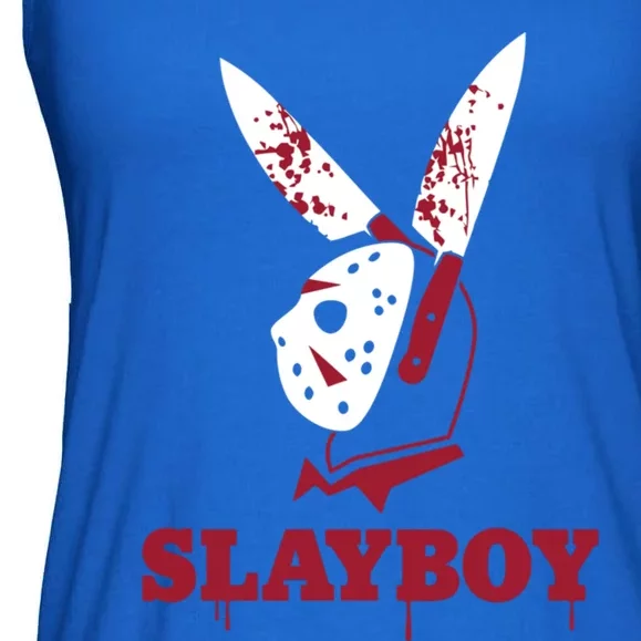 Scary Halloween Horror Slay Hockey Mask Parody Cute Gift Ladies Essential Flowy Tank