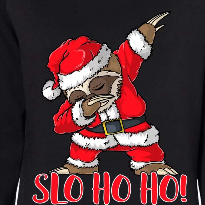 Slo Ho Ho Dabbing Santa Sloth Merry Slothmas Christmas Gift Womens California Wash Sweatshirt