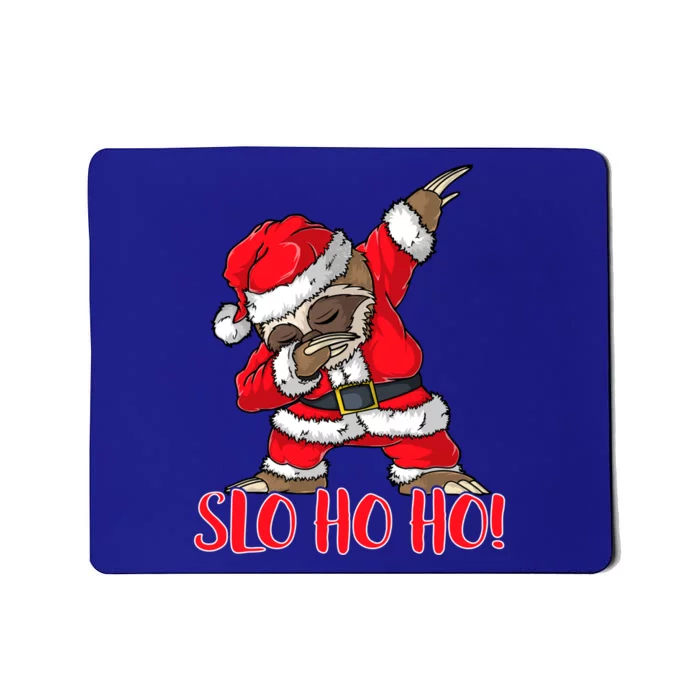 Slo Ho Ho Dabbing Santa Sloth Merry Slothmas Christmas Gift Mousepad