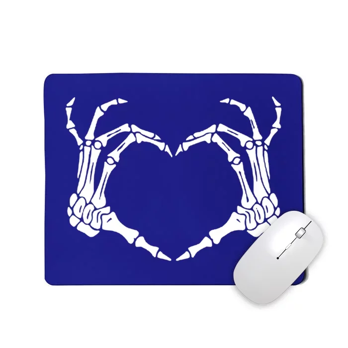 Skeleton Hand Heart Sign Bones Costume Halloween Party Gift Mousepad