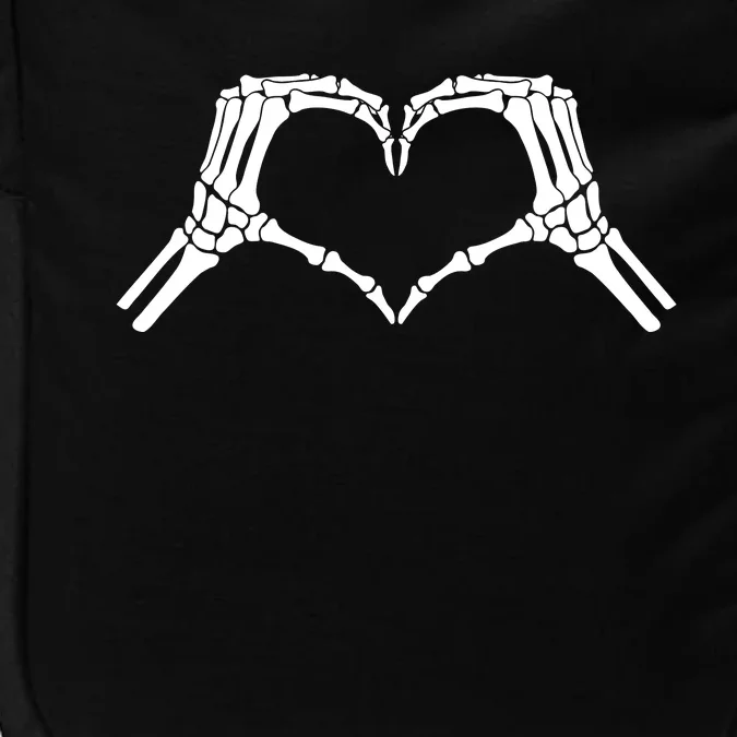 Skeleton Hand Heart Sign Bones Cute Halloween Impact Tech Backpack