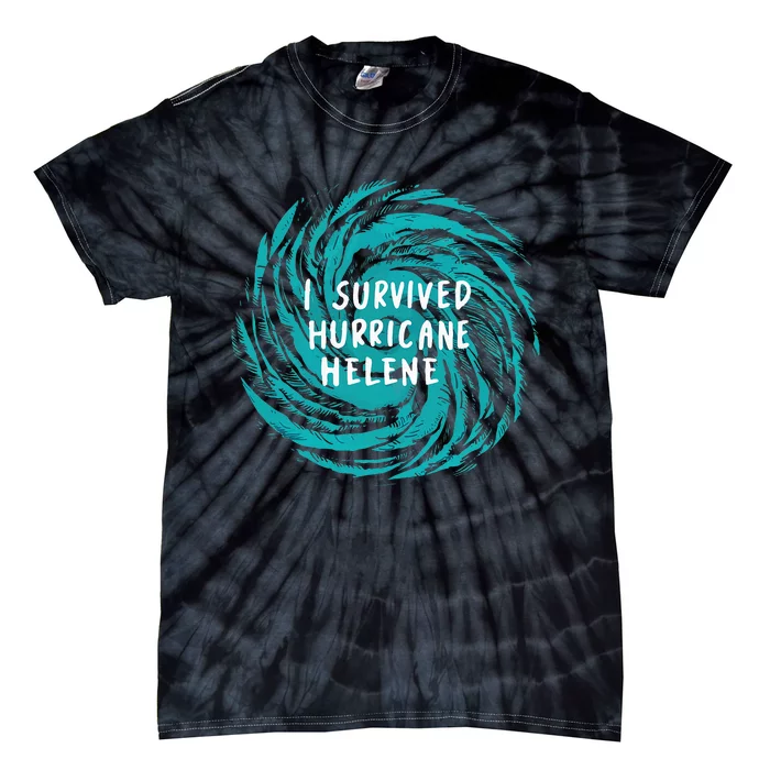 Survived Hurricane Helene 2024 Florida Tie-Dye T-Shirt