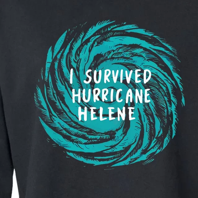 Survived Hurricane Helene 2024 Florida Cropped Pullover Crew