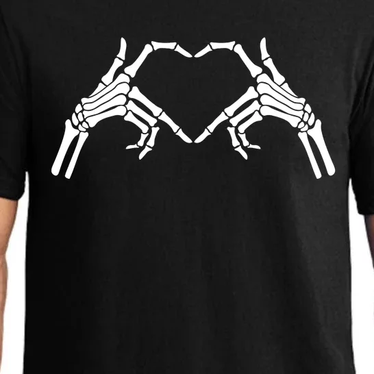 Skeleton Hand Heart Sign Bones Pajama Set