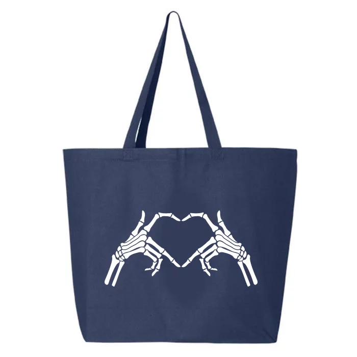 Skeleton Hand Heart Sign Bones 25L Jumbo Tote