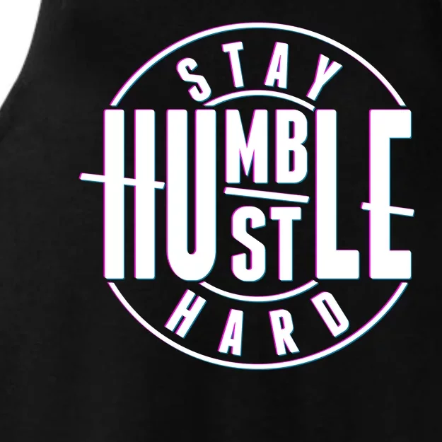 Stay Humble Hustle Hard Ladies Tri-Blend Wicking Tank