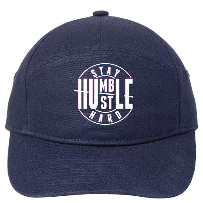 Stay Humble Hustle Hard 7-Panel Snapback Hat