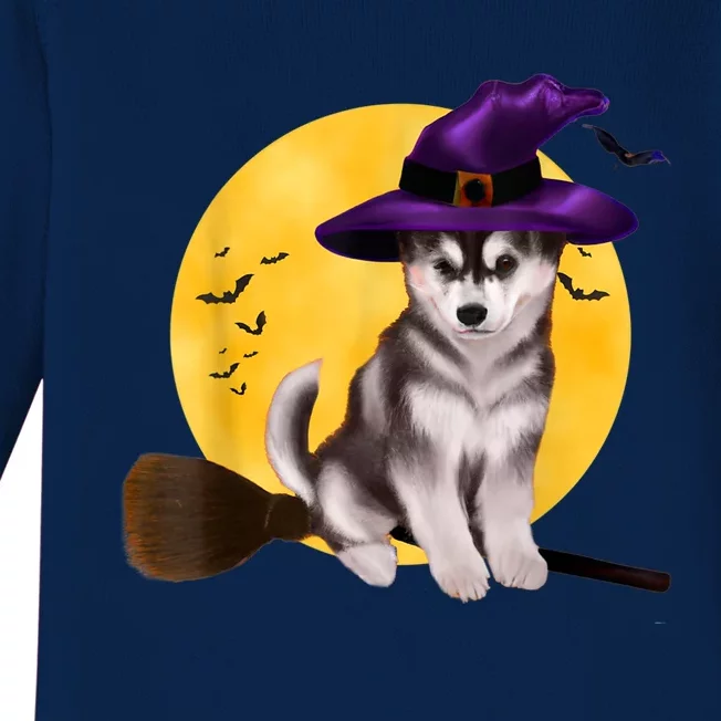 Siberian Husky Halloween Costume Shirt Boys Girls Dog Baby Long Sleeve Bodysuit