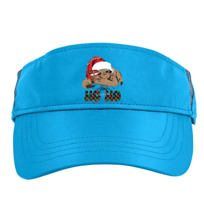 Slow Ho Ho Merry Slothmas Christmas Vibes Xmas YAll Gift Adult Drive Performance Visor