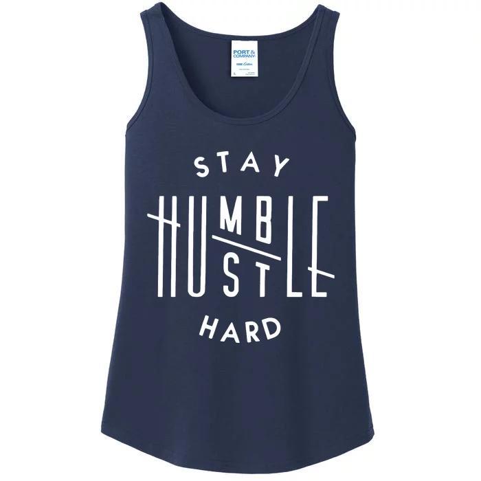 Stay Humble Hustle Hard Ladies Essential Tank