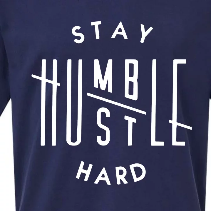 Stay Humble Hustle Hard Sueded Cloud Jersey T-Shirt