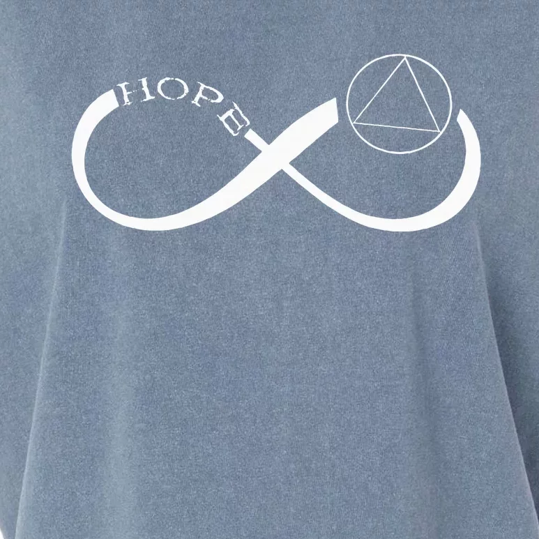 Sobriety Hope Infinity Sober Recovery Abstinence Supporter Garment-Dyed Women's Muscle Tee